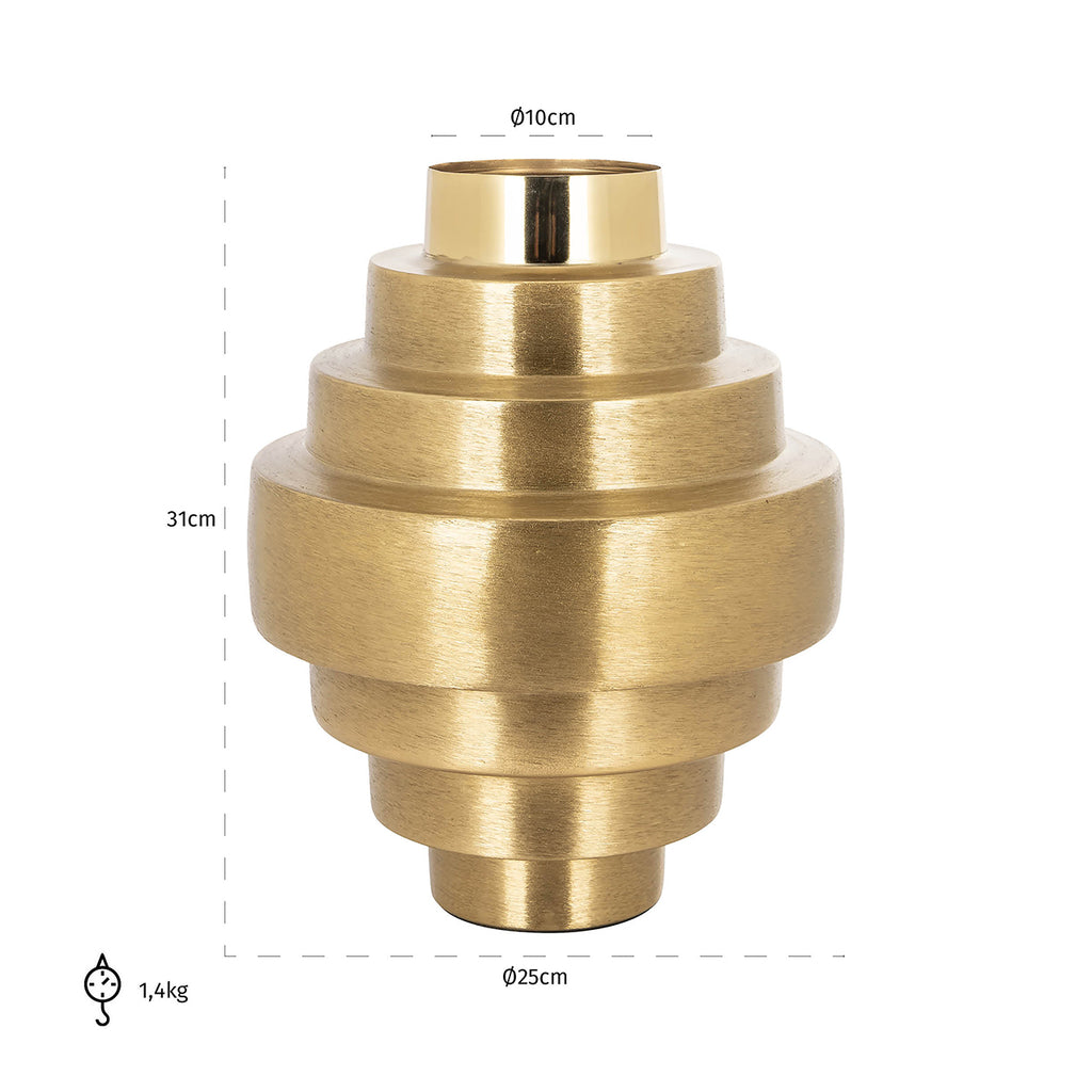 Vaas Akelei goud (Goud)