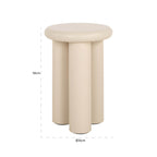 Bijzettafel Elbaz 35Ø (Beige)