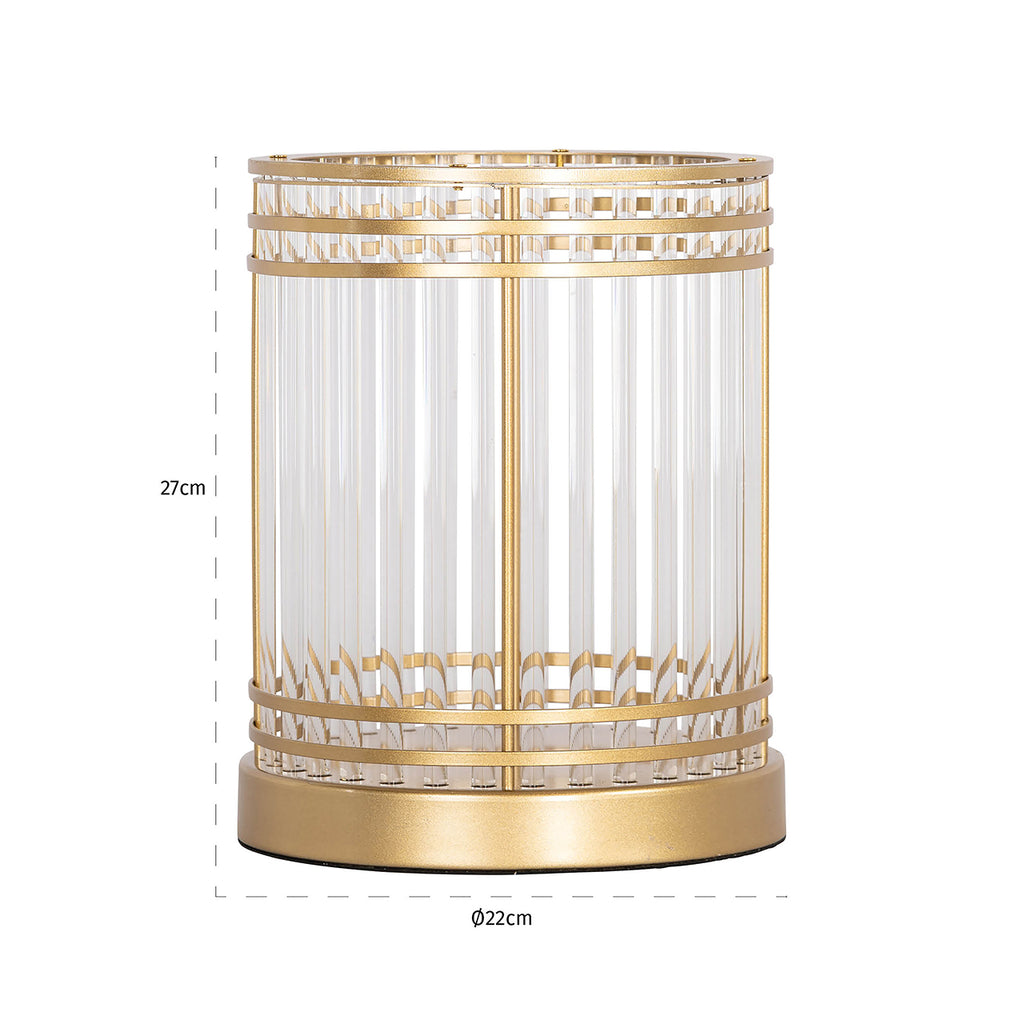 Windlicht Dyara klein (Goud)