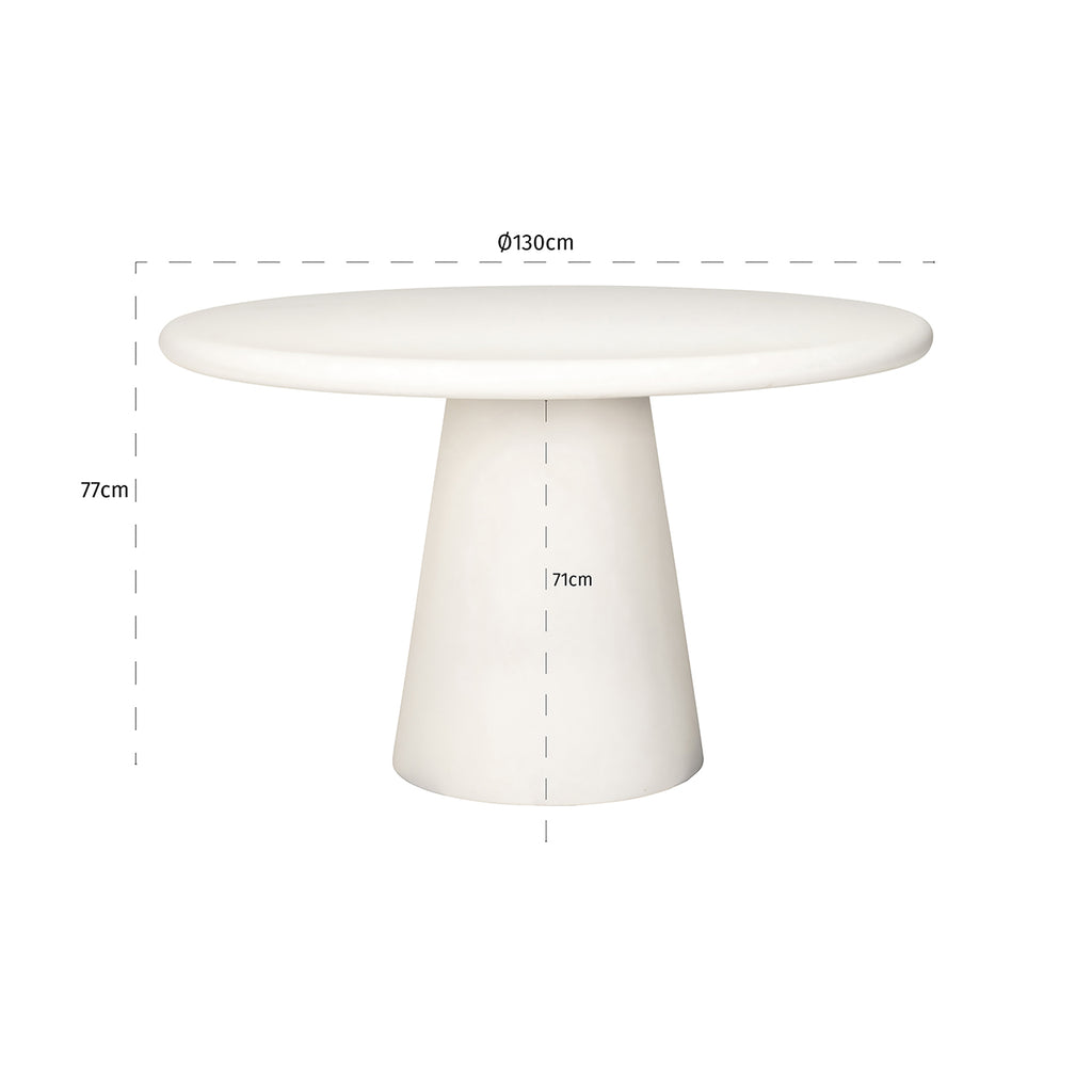 Eettafel Bloomstone (Wit)