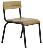 "Original chair wood-metal black (set of 2)"