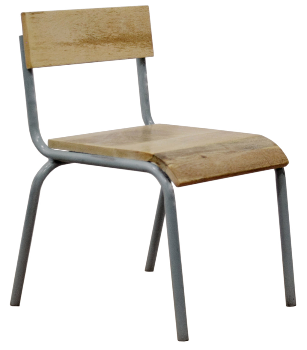"Original chair wood-metal grey (set of 2)"