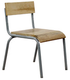 "Original chair wood-metal grey (set of 2)"