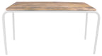 "Original table wood-metal, wit"