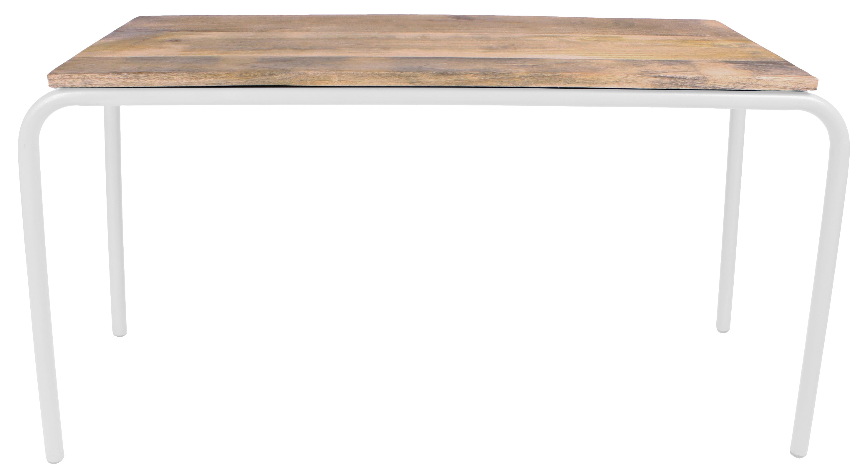 "Original table wood-metal, wit"