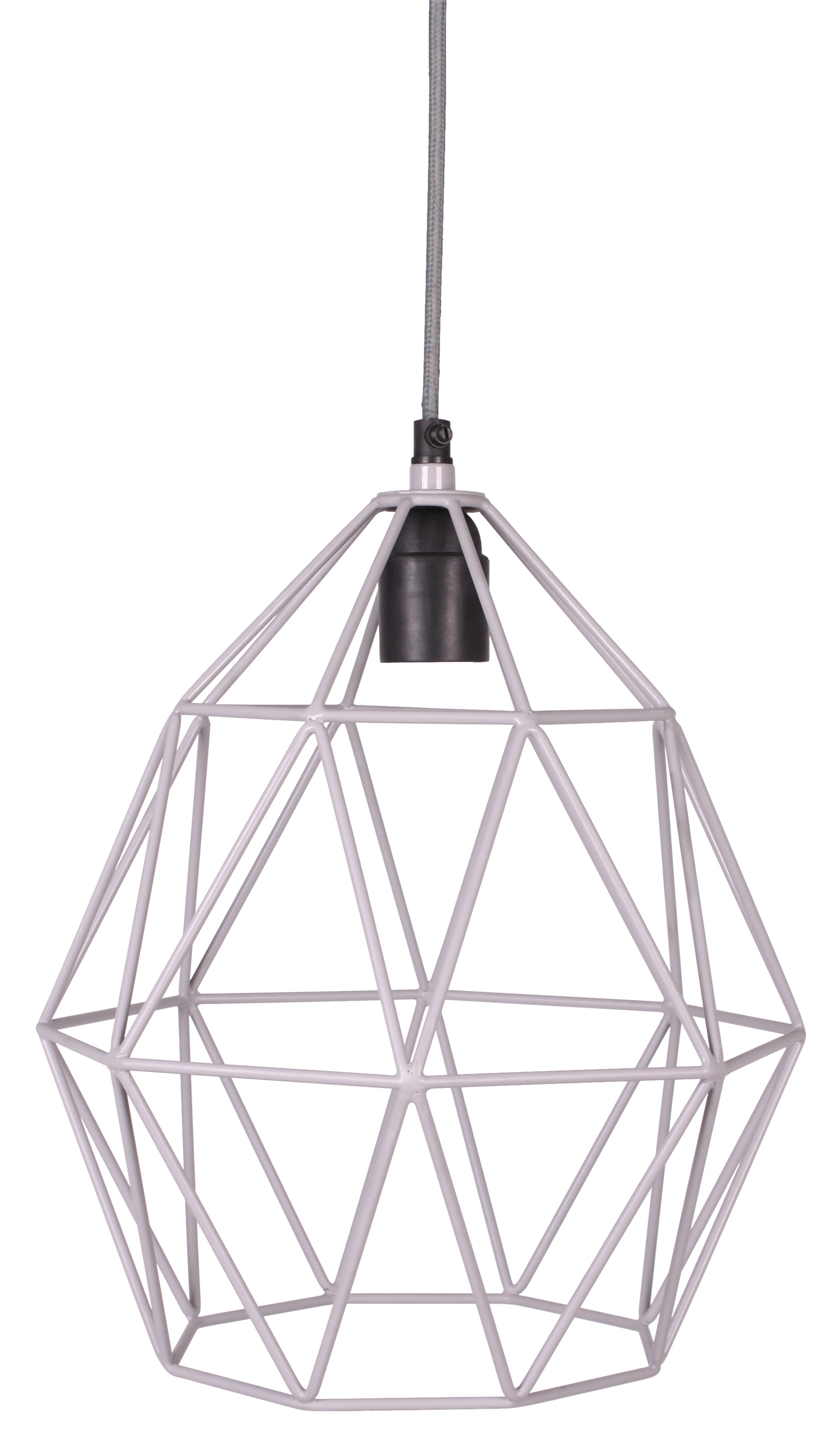 Wire pendant lamp gray Ø27cm