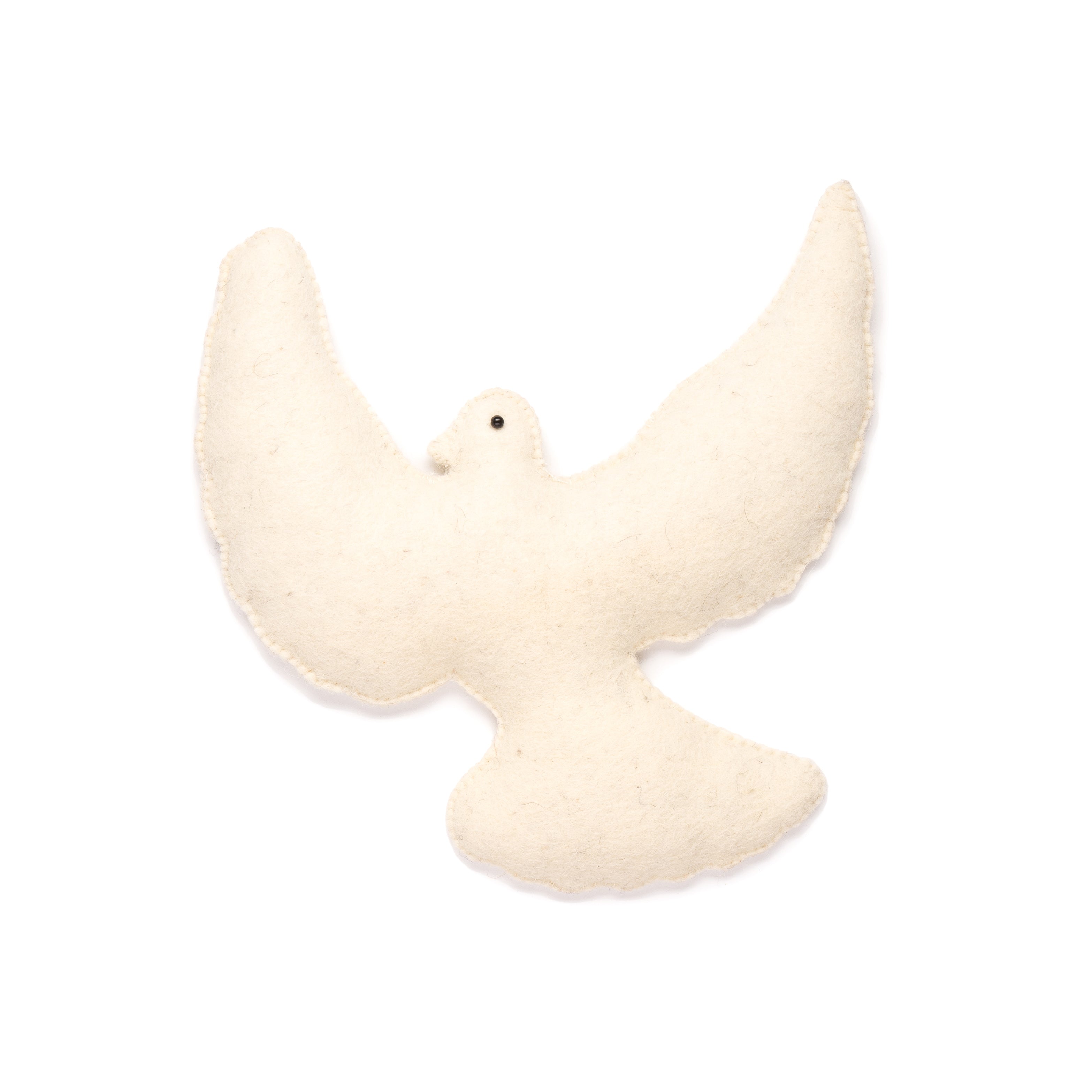 Kikki, felt bird cream-white