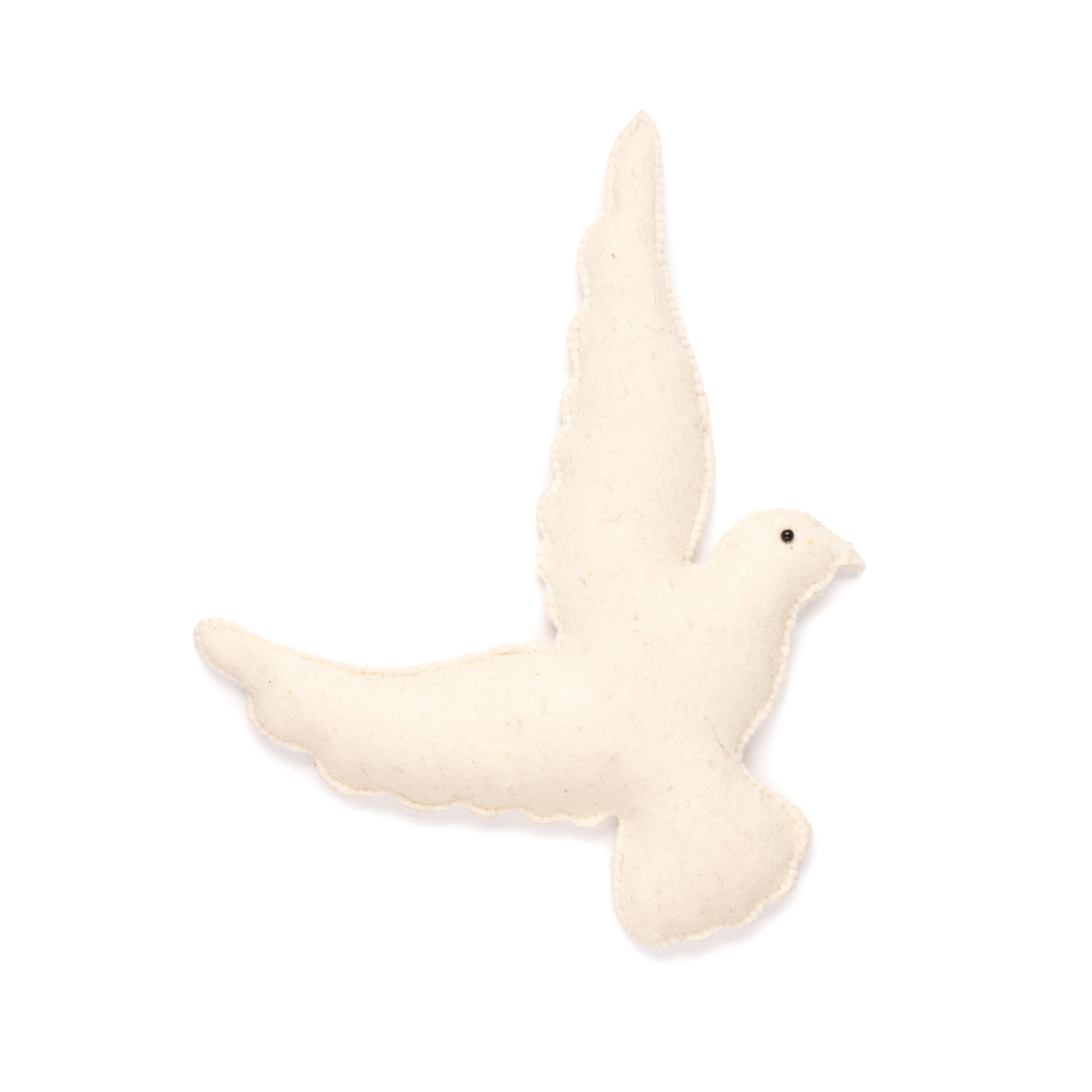 Kick, felt bird cream-white
