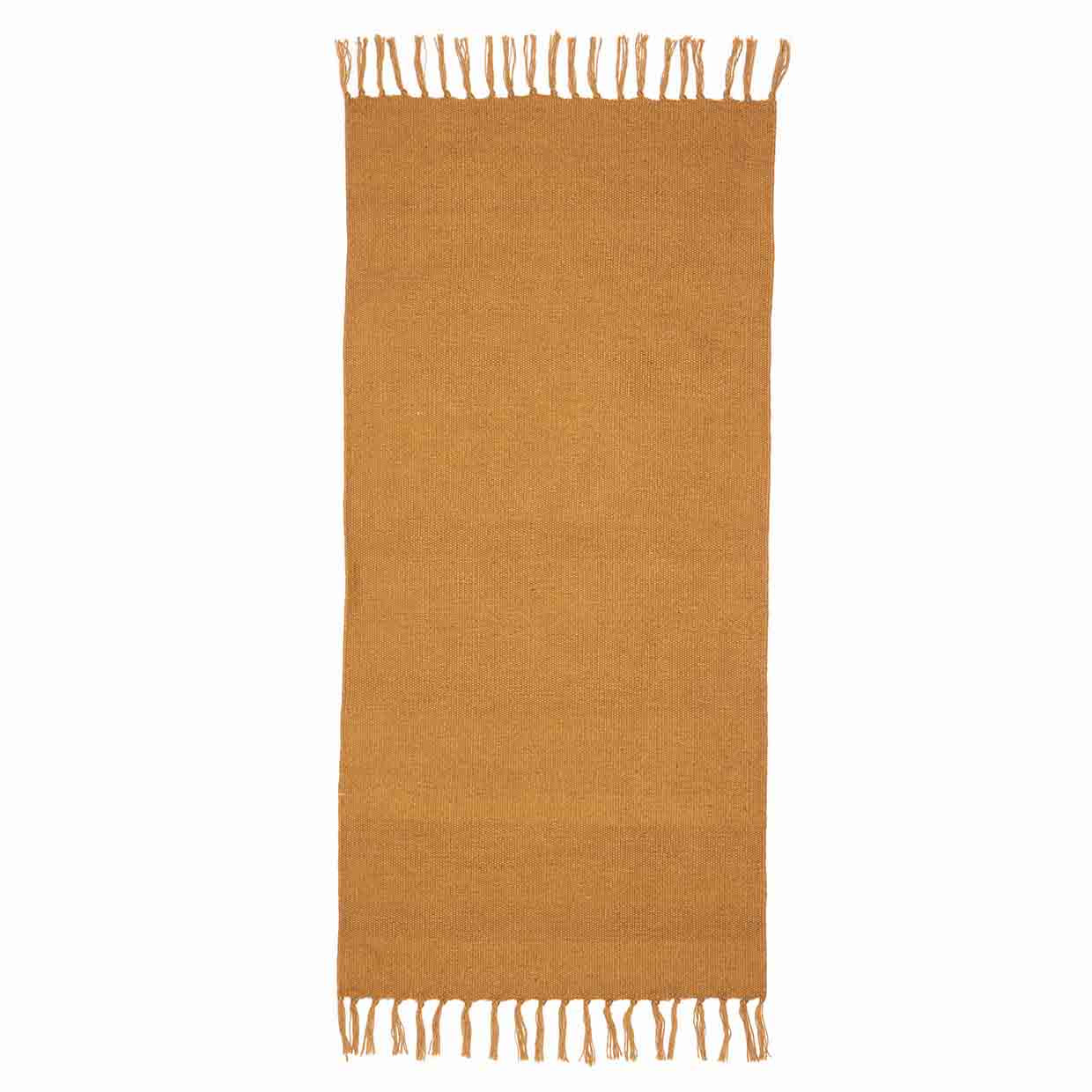 Rug, yellow ochre 70x140 cm.