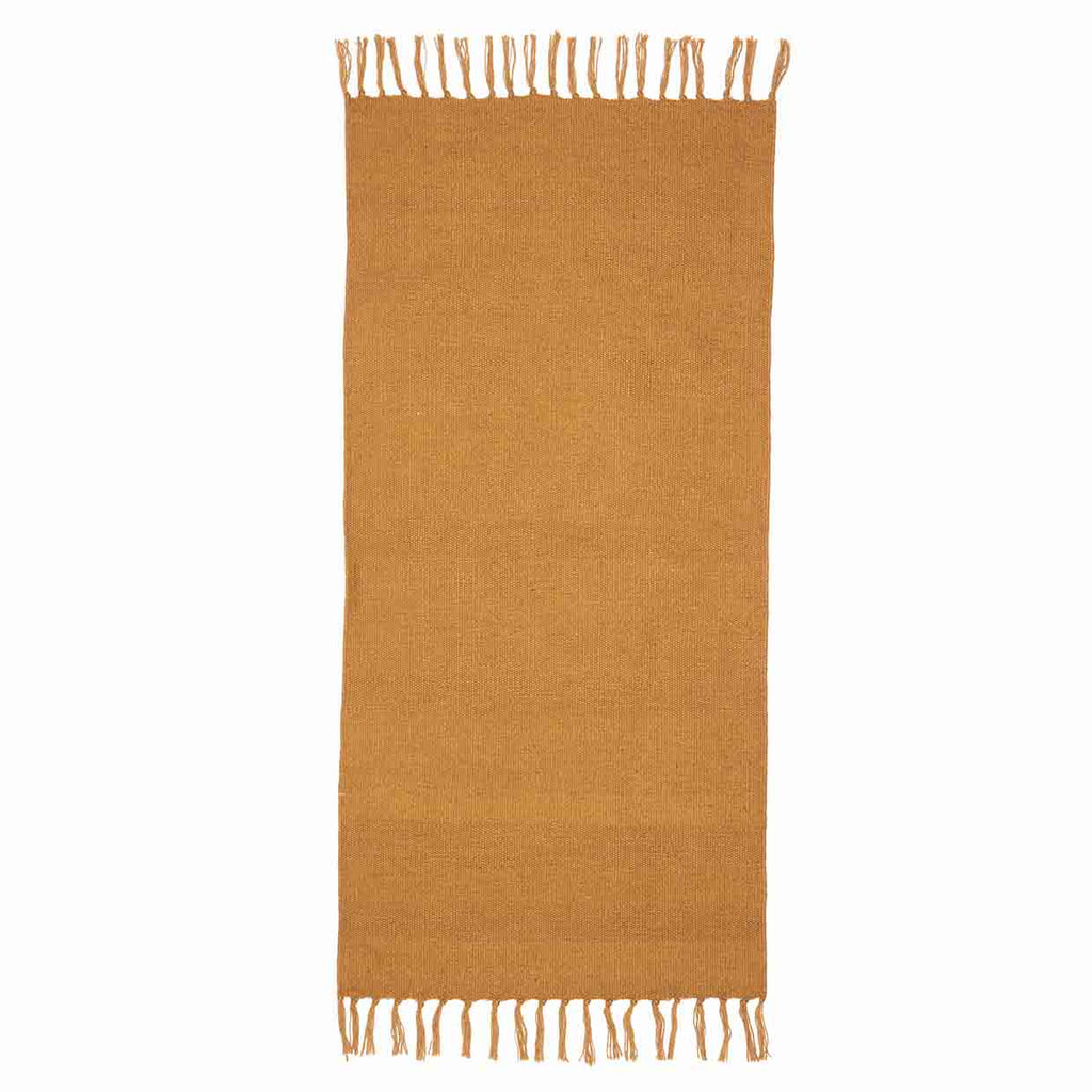 Rug, yellow ochre 70x140 cm.
