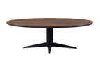 Eettafel Stafford spicebrown ovaal 230