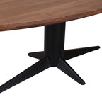 Eettafel Stafford spicebrown ovaal 230