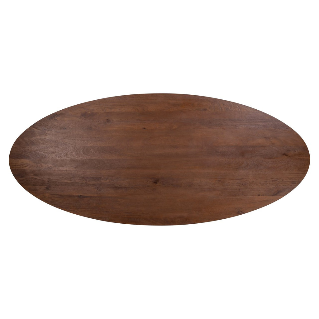 Eettafel Stafford spicebrown ovaal 280