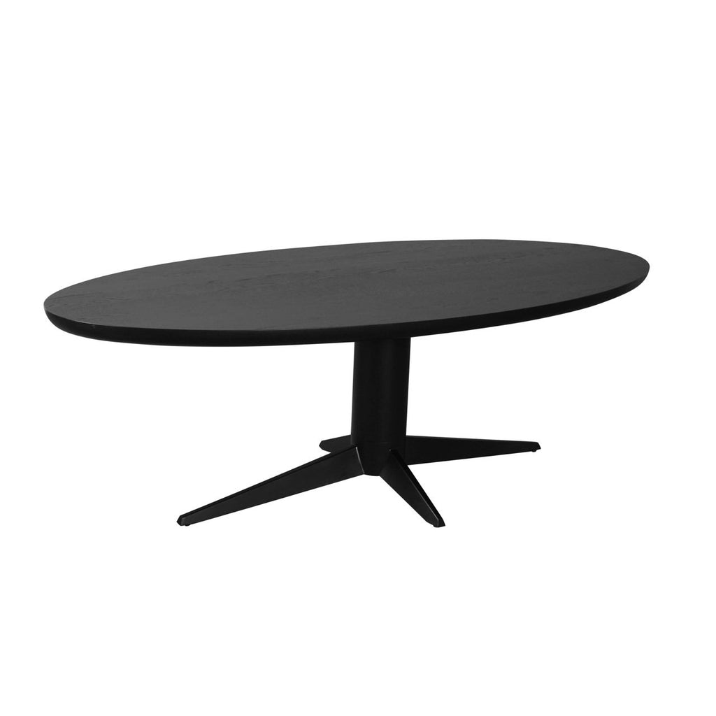 Eettafel Rayford zwart ovaal 230"