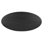 Eettafel Rayford zwart ovaal 230"