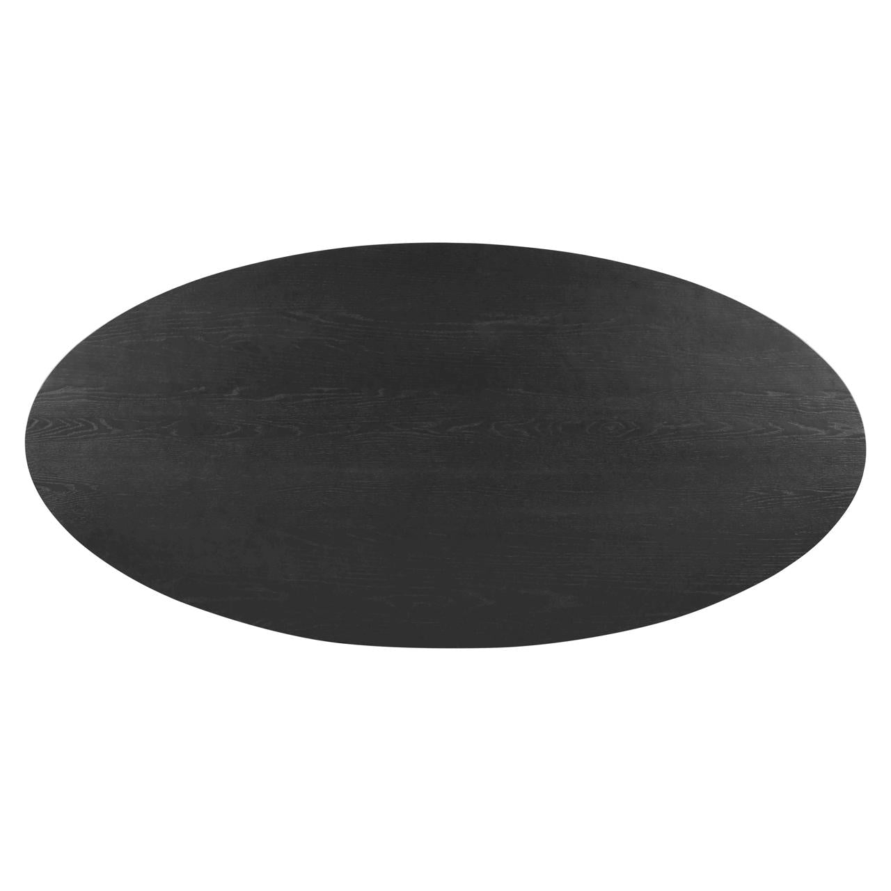 Eettafel Rayford zwart ovaal 230"