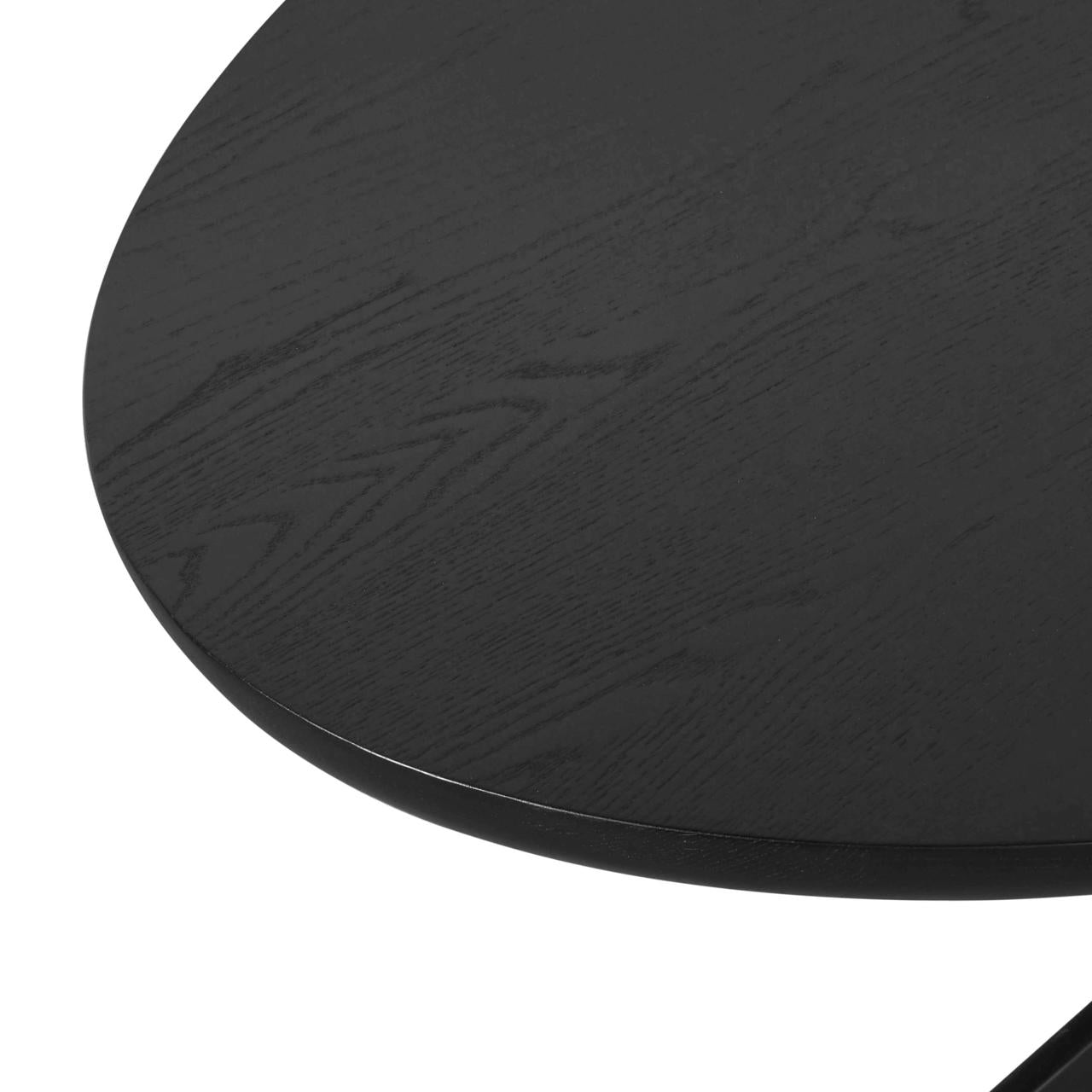 Eettafel Rayford zwart ovaal 230"