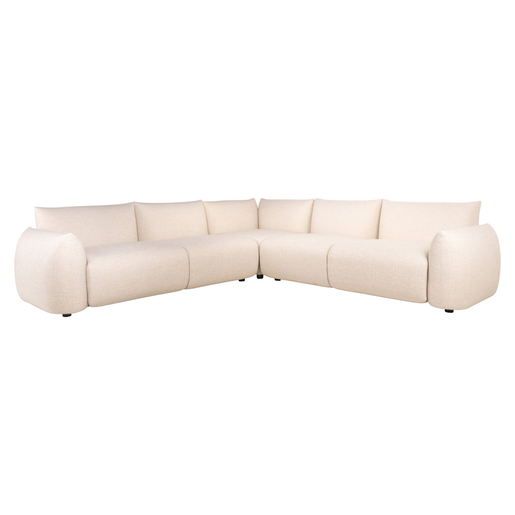 Buitenkant bank Dawson beige alpine hoekbank
