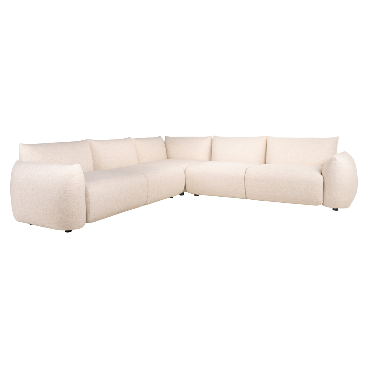 Buitenkant bank Dawson beige alpine hoekbank