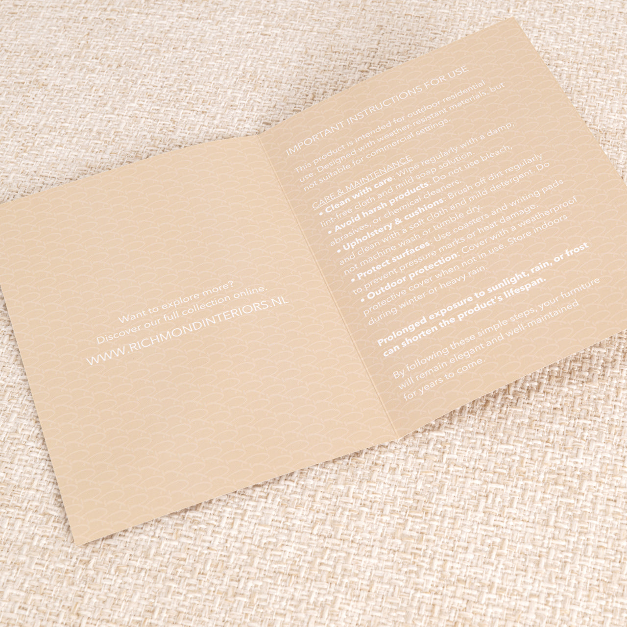 Buitenkant bank Dawson beige alpine hoekbank