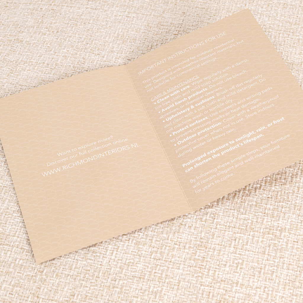 Buitenkant bank Dawson beige alpine hoekbank