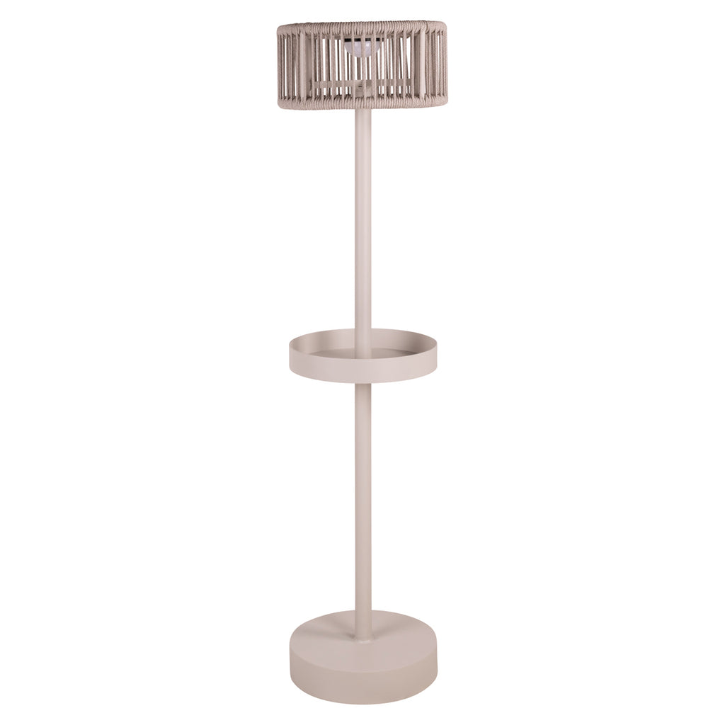 Buitenvloerlamp Lunar licht beige