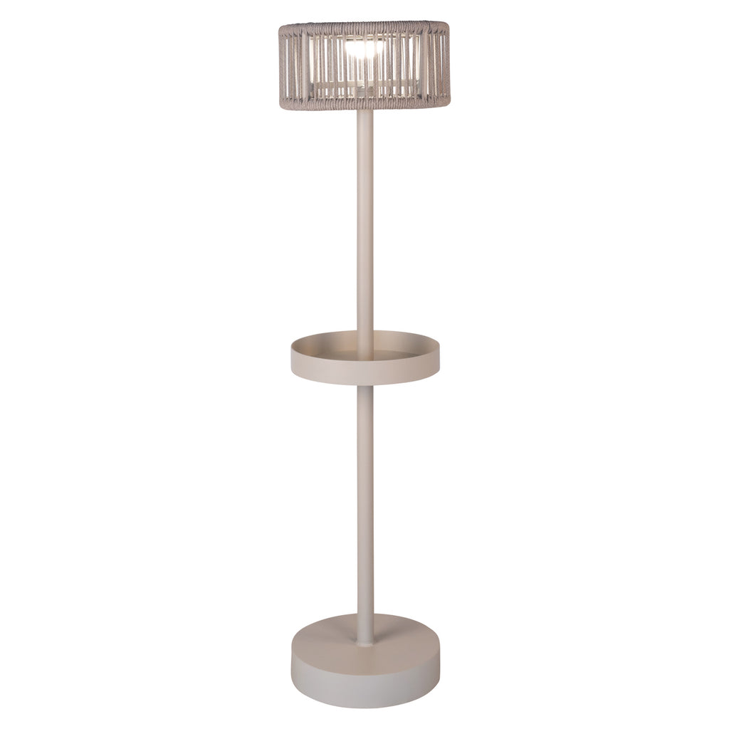 Buitenvloerlamp Lunar licht beige