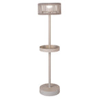 Buitenvloerlamp Lunar licht beige