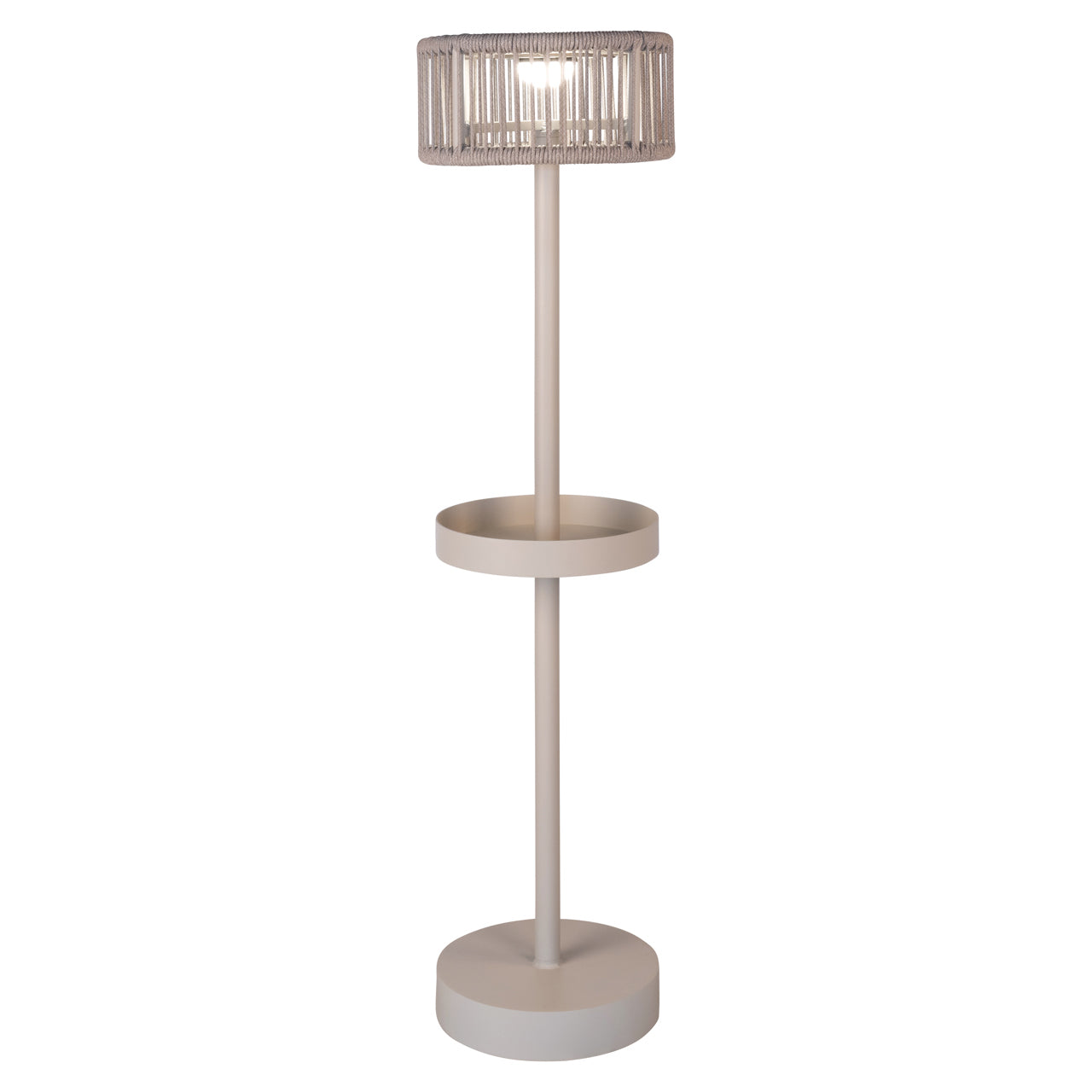 Buitenvloerlamp Lunar licht beige