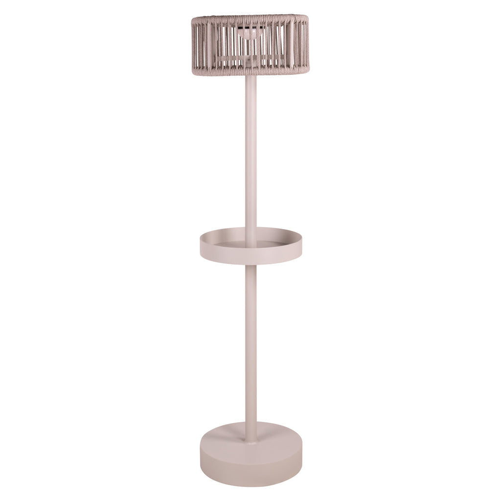 Buitenvloerlamp Lunar licht beige