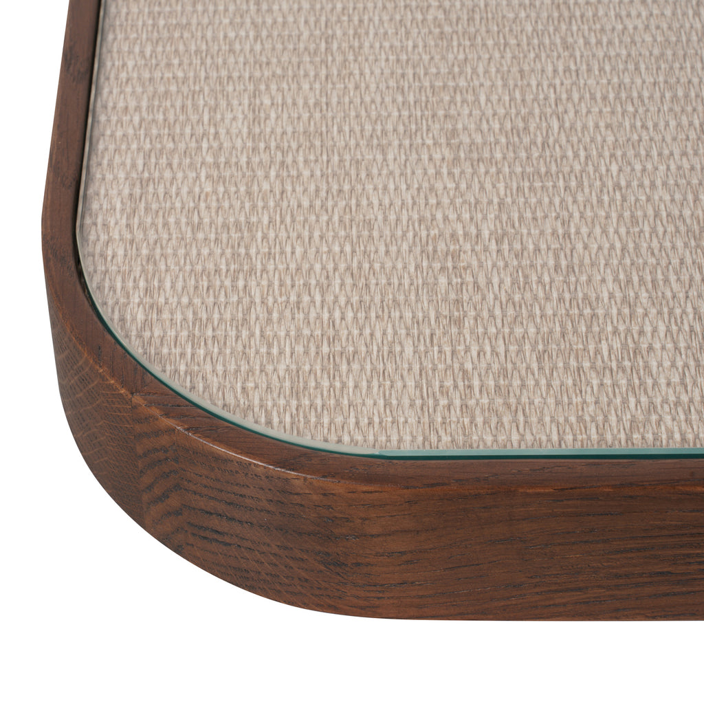 Salontafel Willox bruin inclusief glas (Set van 2)