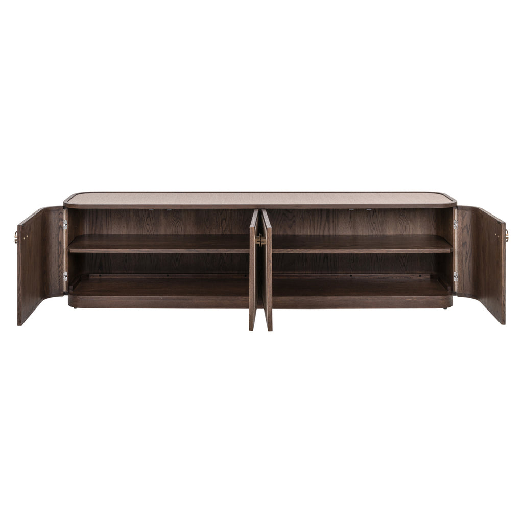 TV-meubel Willox bruin 4-deuren