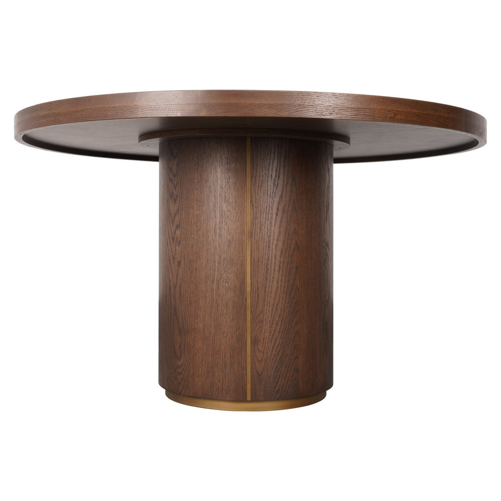 Eettafel Willox bruin 130Ø inclusief glas