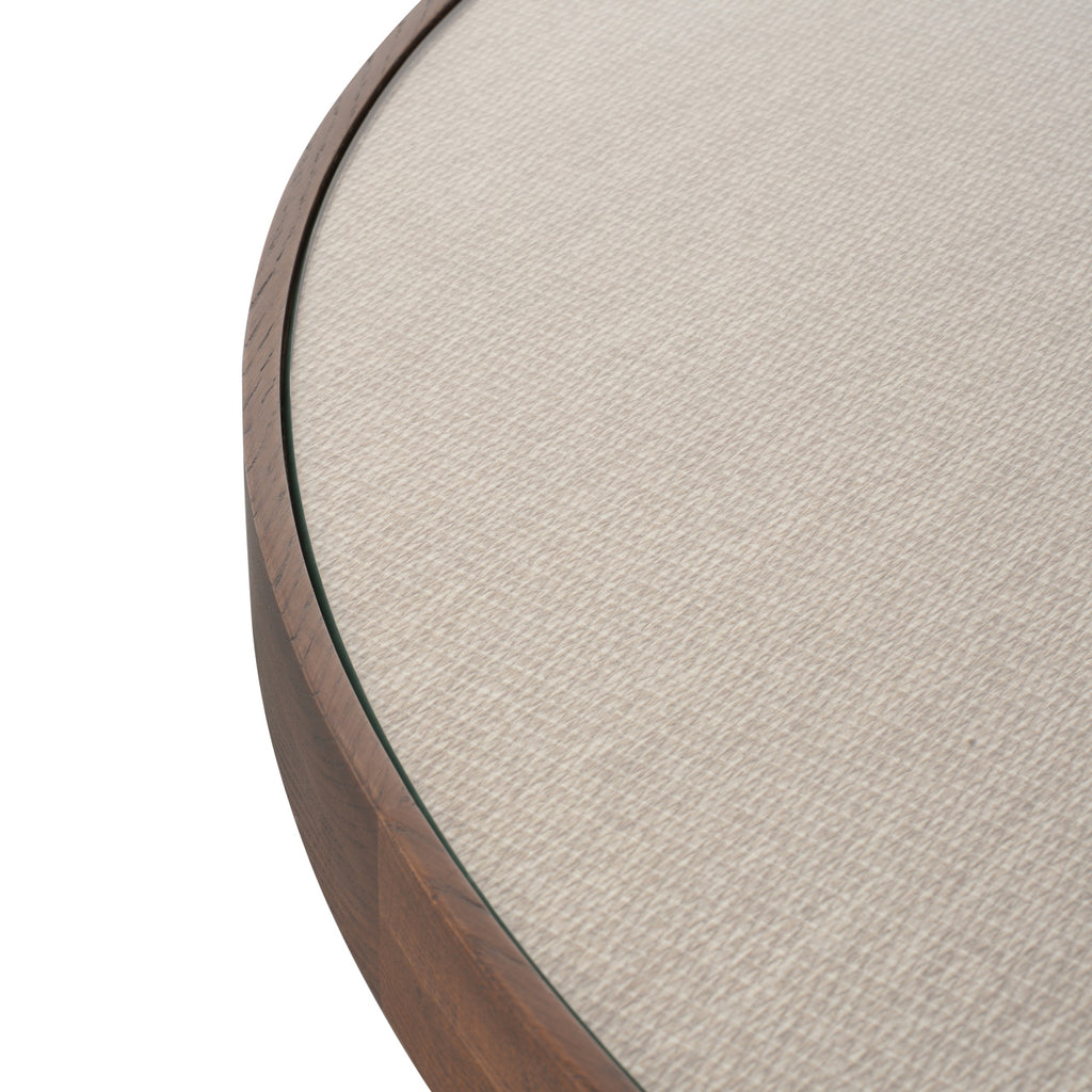 Eettafel Willox bruin 130Ø inclusief glas