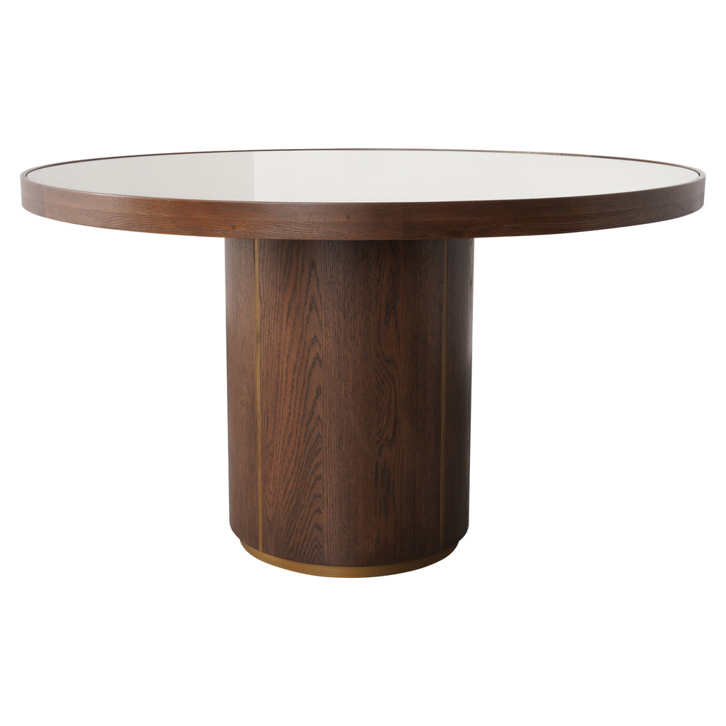 Eettafel Willox bruin 130Ø inclusief glas