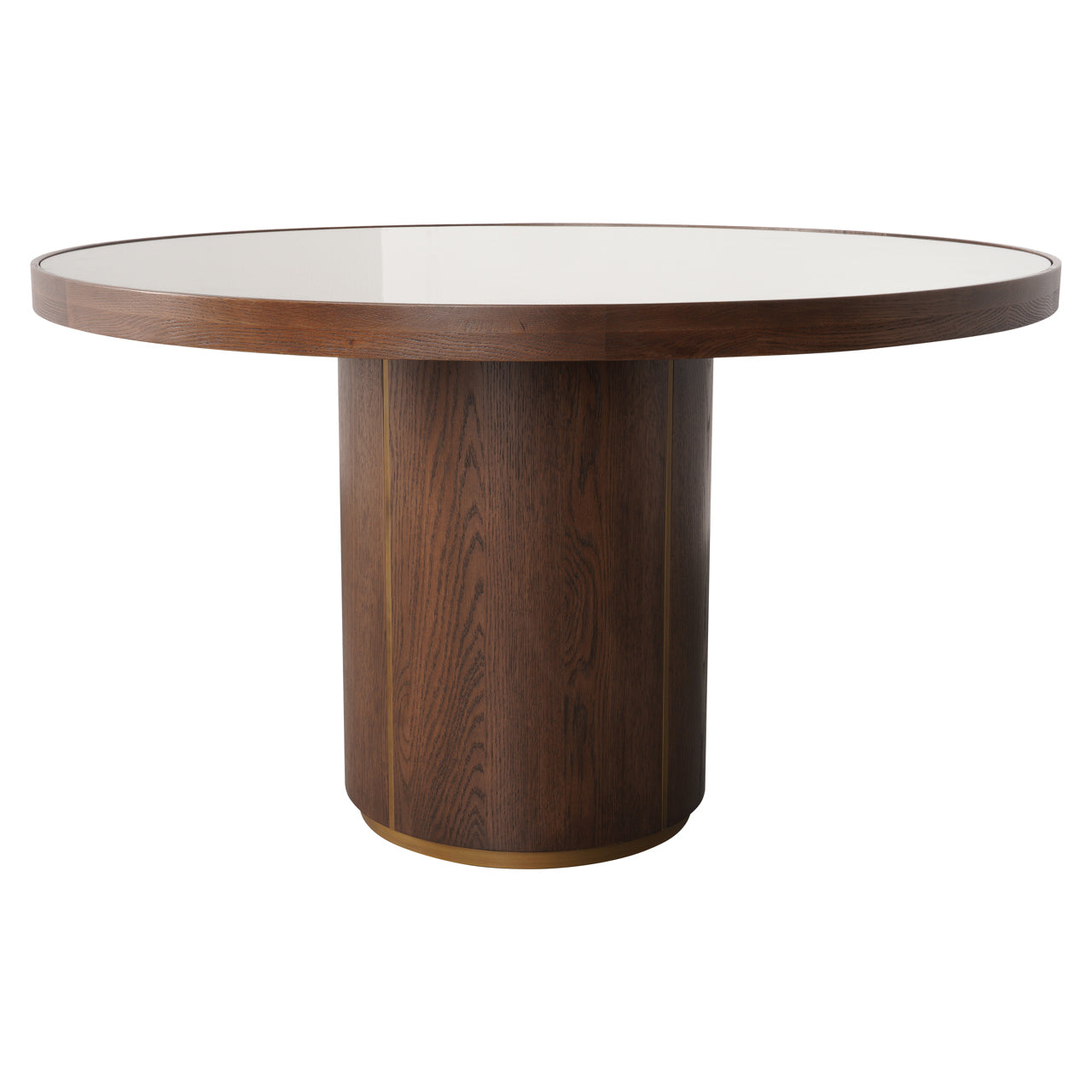 Eettafel Willox bruin 130Ø inclusief glas
