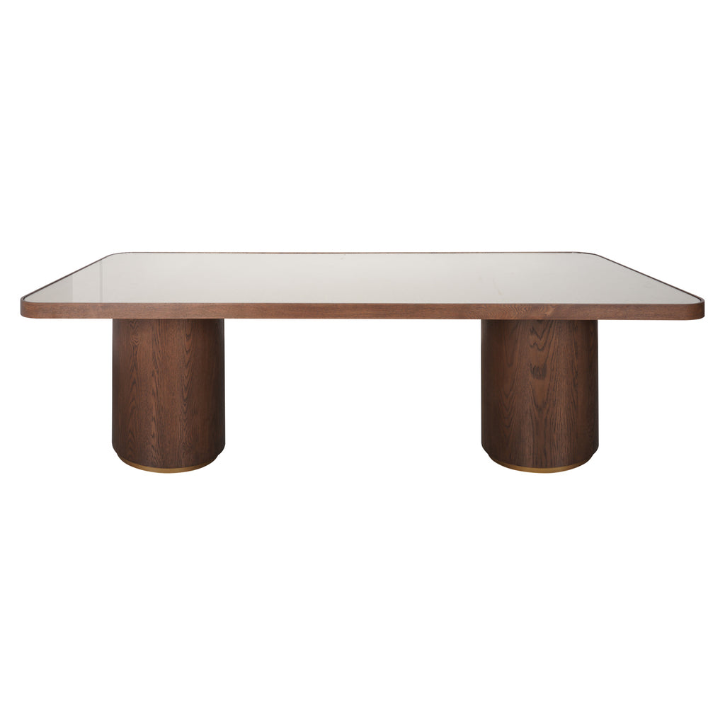 Eettafel Willox bruin 235 inclusief glas