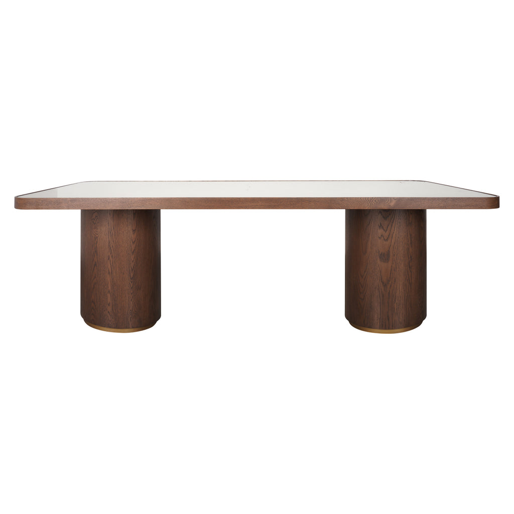 Eettafel Willox bruin 235 inclusief glas