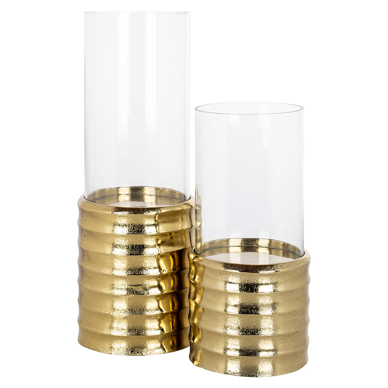 Windlicht Bodil groot (Goud)