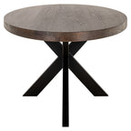 Eettafel Watson bruin 235 incl. spiderpoot zwart (Donkerbruin)