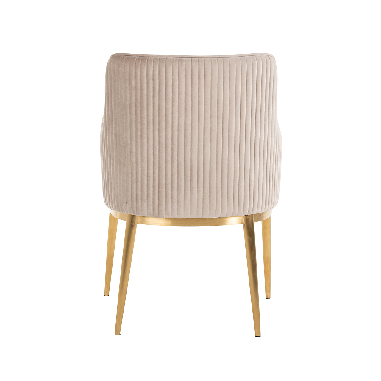 Stoel Breeze khaki fluweel / geborsteld goud brandvertragend (FR-Quartz 903 Khaki)
