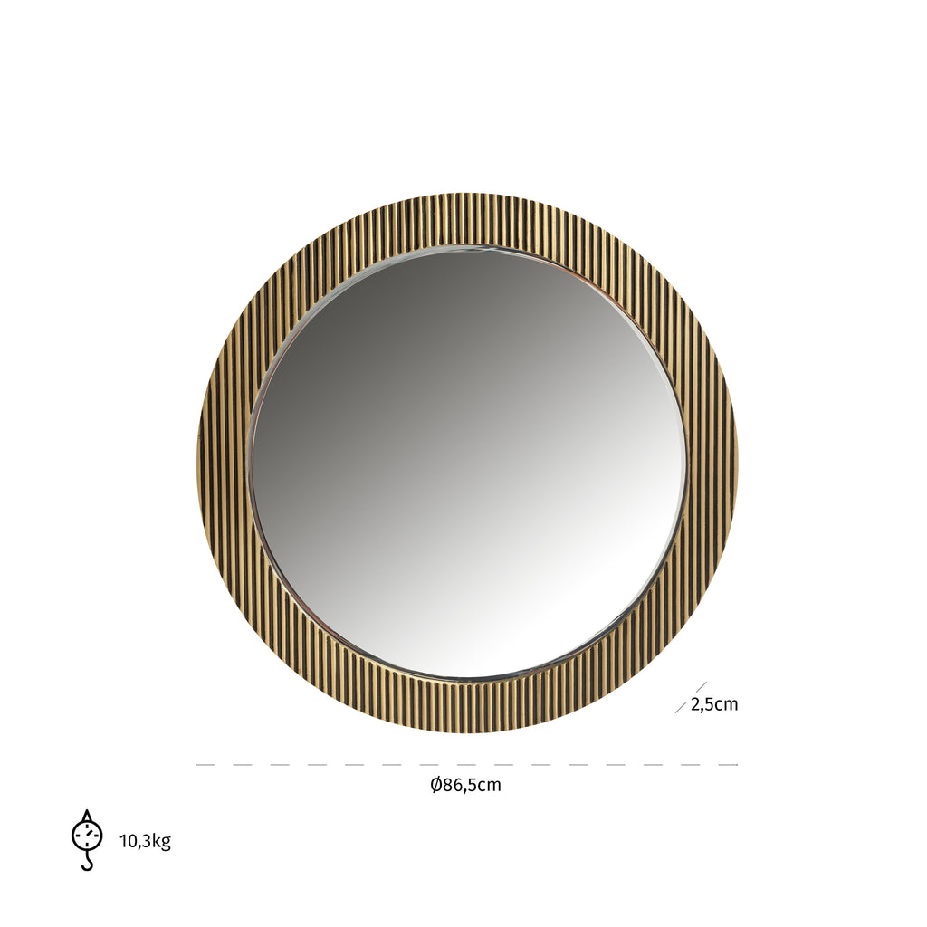 Spiegel Ironville 86Ø (Goud)