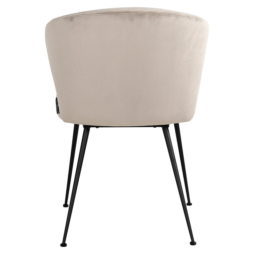 Stoel Xandra khaki fluweel (Quartz Khaki 903)