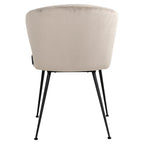 Stoel Xandra khaki fluweel (Quartz Khaki 903)