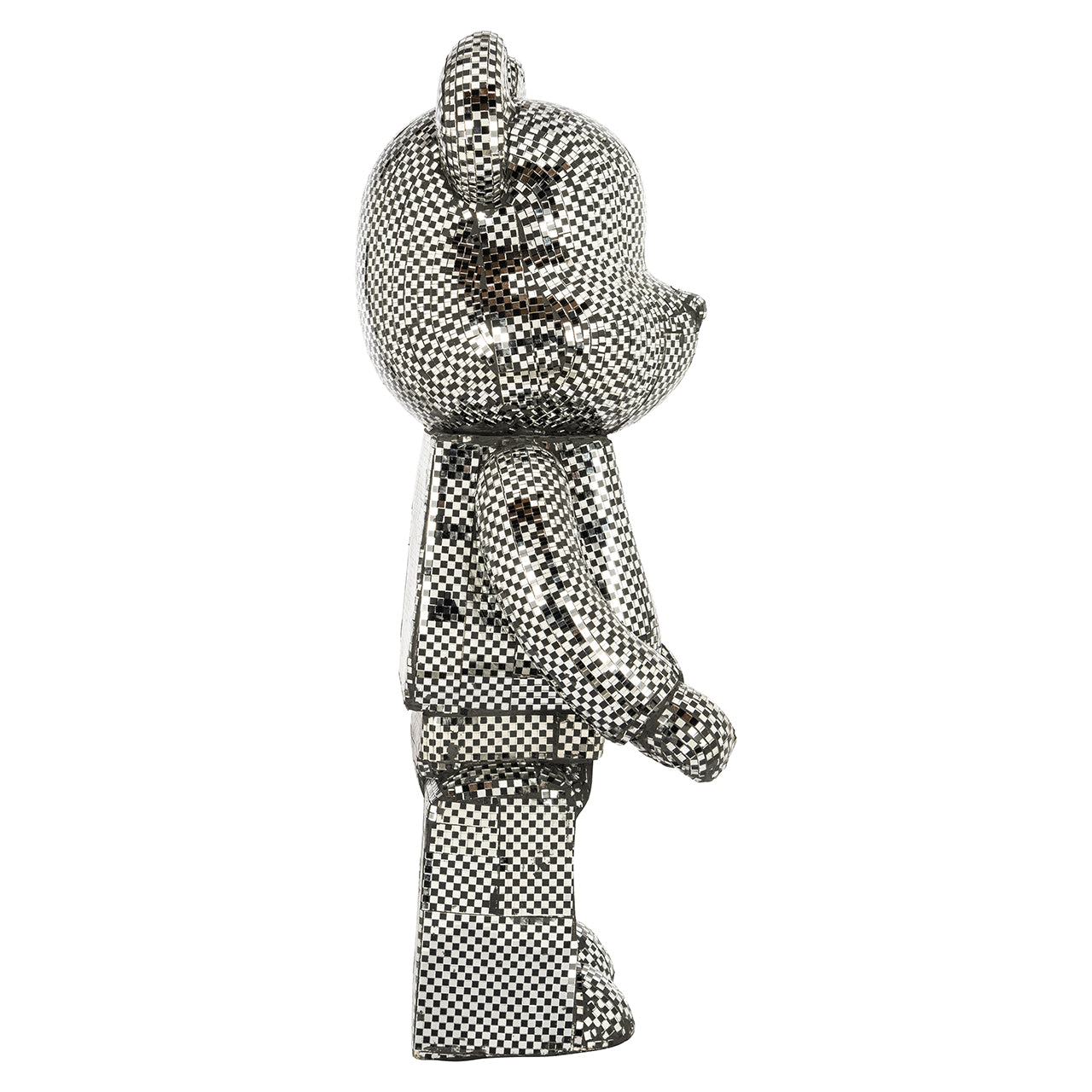 Decoratieobject Beer klein zwart (Zilver)
