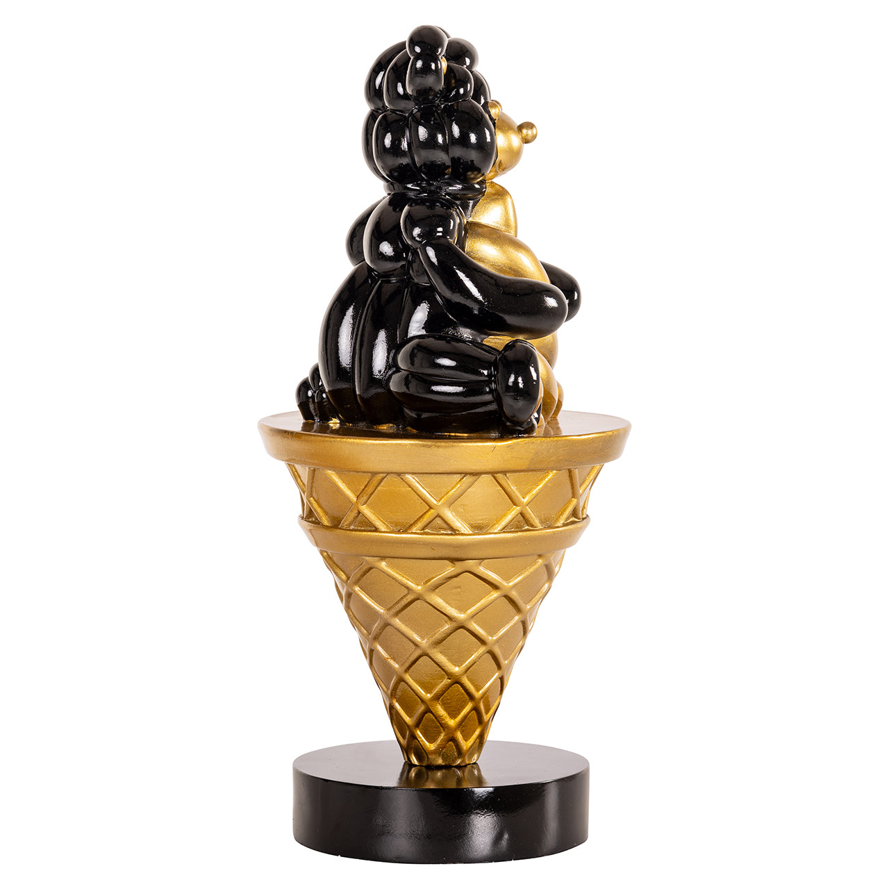 Deco object Harly (Zwart/goud)