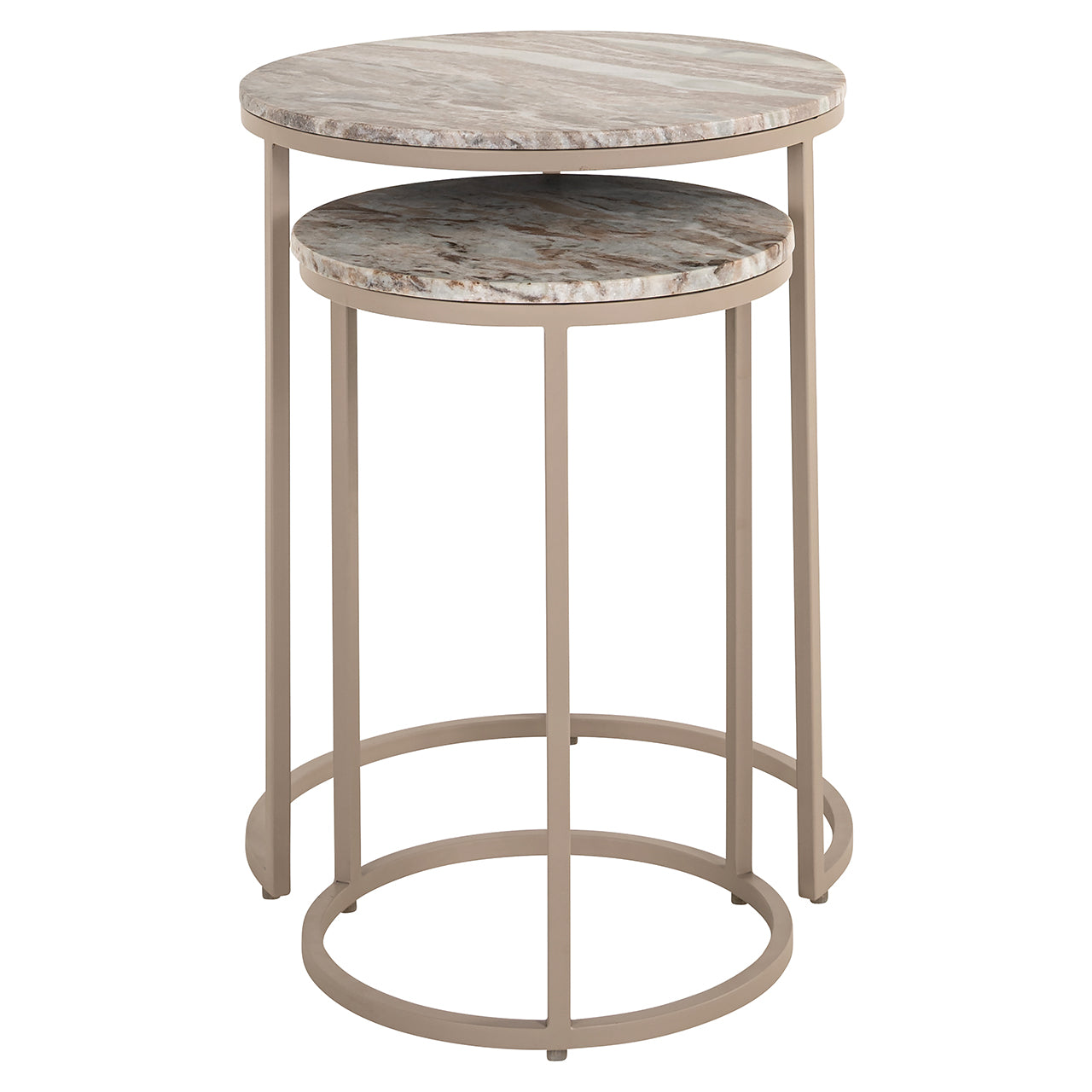 Bijzettafel Fairfax set van 2 (Stone)