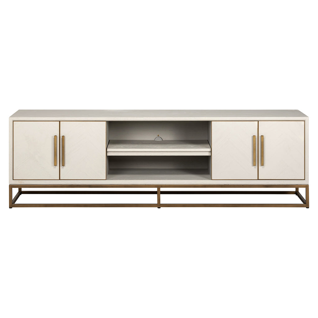 TV-meubel Whitebone messing 4-deuren 200 (Verona Grijs)