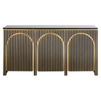 Dressoir Les Arcs 3-deurs (Geborsteld Goud)