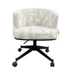 Draaistoel Rochenne met wielen beige graffic (Beige graffic)